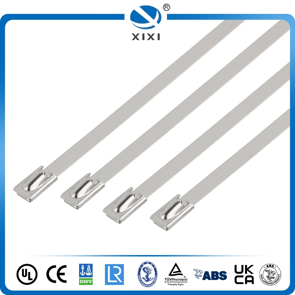 Stainless Steel Cable Tie---304 316 UL Ball Lock Uncoated Cable Tie