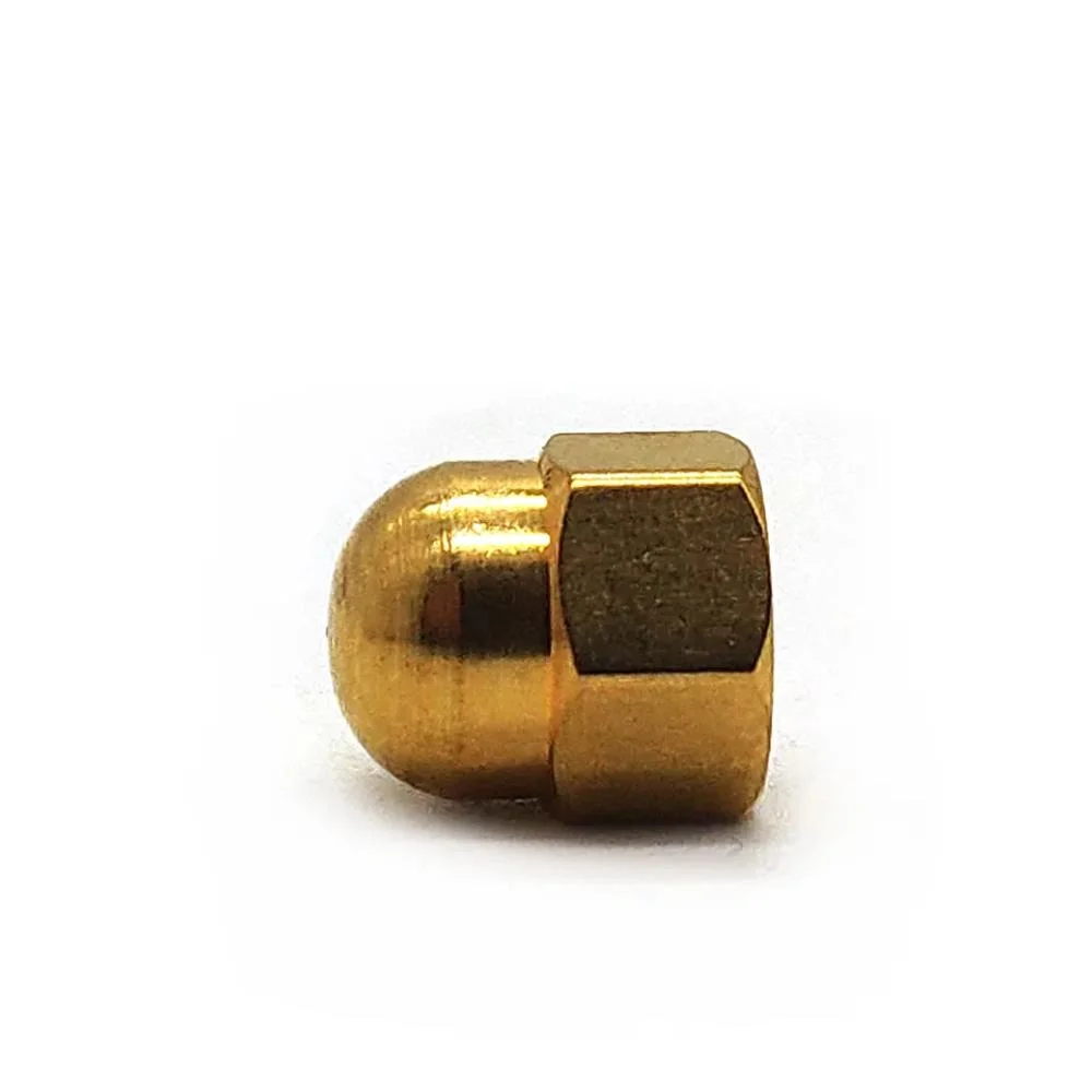 Customization DIN1587 M4 M5 M6 M8 M10 Brass Hex Domed Cap Nuts