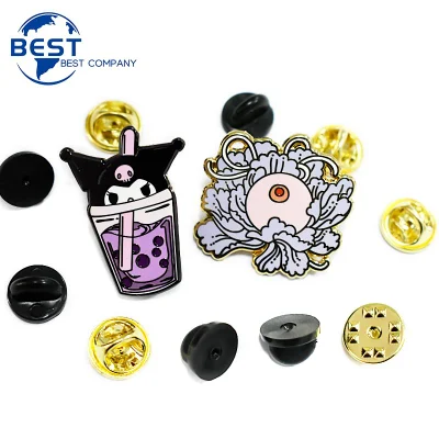 Fabricantes, venta al por mayor, alfileres de esmalte de artesanías de Metal de dibujos animados de Anime, alfileres de sombrero personalizados, alfileres de solapa